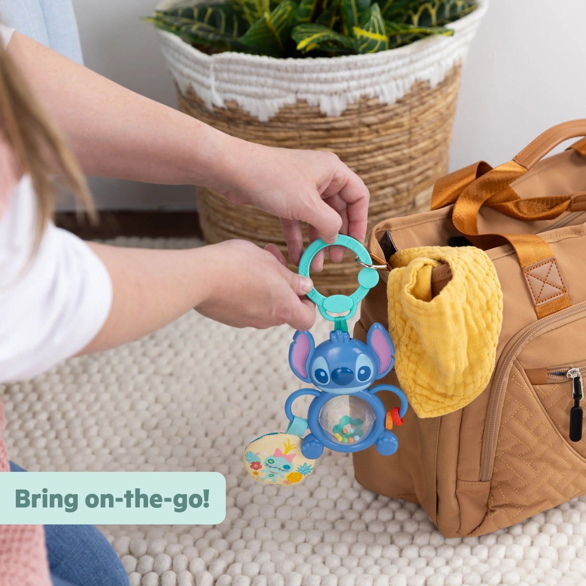 Stitch Tummy Tumble Activity Toy, On The Go Toy, For Newborns & Up | Crib Toy | Bright Starts for Mamas & Papas LB - 6hr