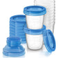 Storage System Box of 10 Lids | Breast Pump Accessory | Avent for Mamas & Papas LB - 6hr
