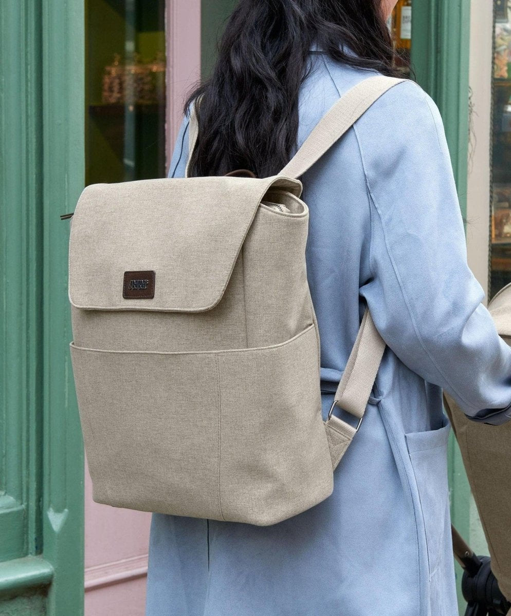 Strada Backpack In Pebble | Changing Bag | Mamas & Papas for Mamas & Papas LB - Baby Changing & Hygiene