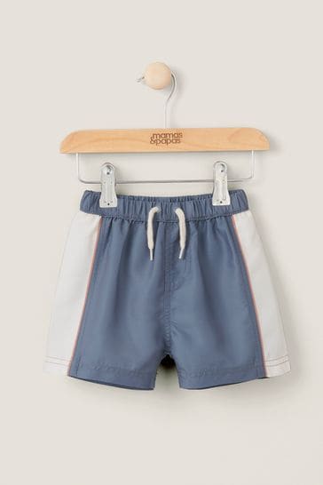 Stripe Board Shorts - Blue | Short | Mamas & Papas for Mamas & Papas LB - 6hr
