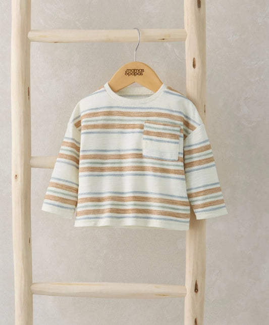 Stripe Long - Sleeve T-Shirt | Shirt | Mamas & Papas for Mamas & Papas LB - 6hr