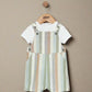 Stripe Woven Dungaree Outfit Set | Dungaree | Mamas & Papas for Mamas & Papas LB - 6hr