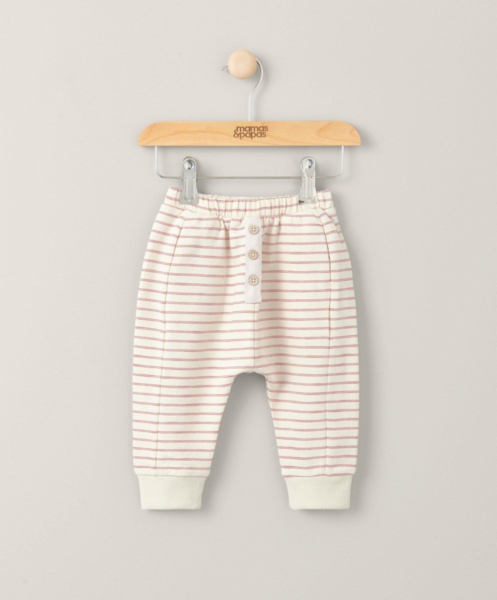 Striped Joggers - Cream | Pant | Mamas & Papas for Mamas & Papas LB - 6hr