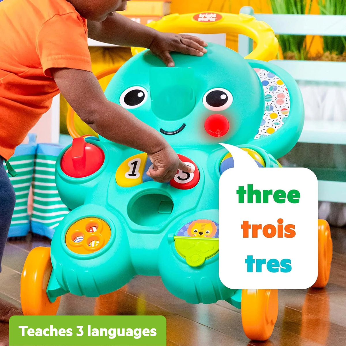 Stroll 'n Roll 2 - in - 1 Ball Play Walker - Elephant | Walker | Bright Starts for Mamas & Papas LB - Activity & Sensory Toys