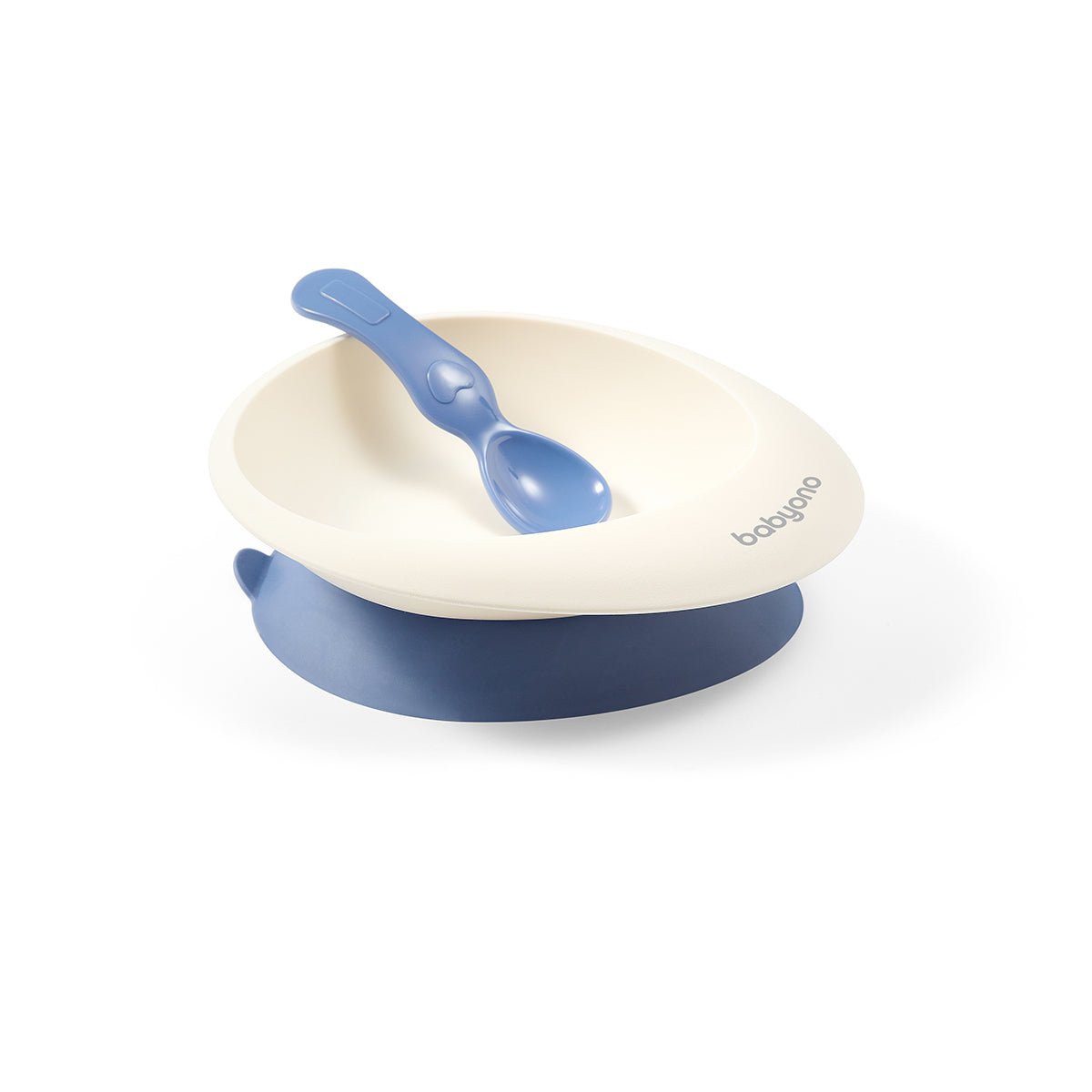 Suction Bowl with Spoon Dark Blue | Bowl | Babyono for Mamas & Papas LB - 6hr