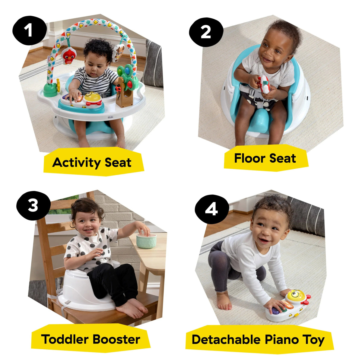SuperSeat Touch of Tunes 3 - in - 1 Seat | Booster Seat | Bright Starts for Mamas & Papas LB - Boosters