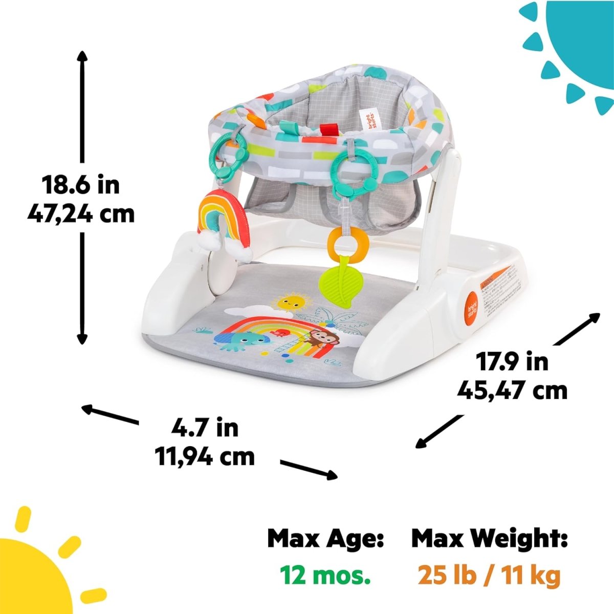 SuperSeat Touch of Tunes 3 - in - 1 Seat | Booster Seat | Bright Starts for Mamas & Papas LB - Boosters