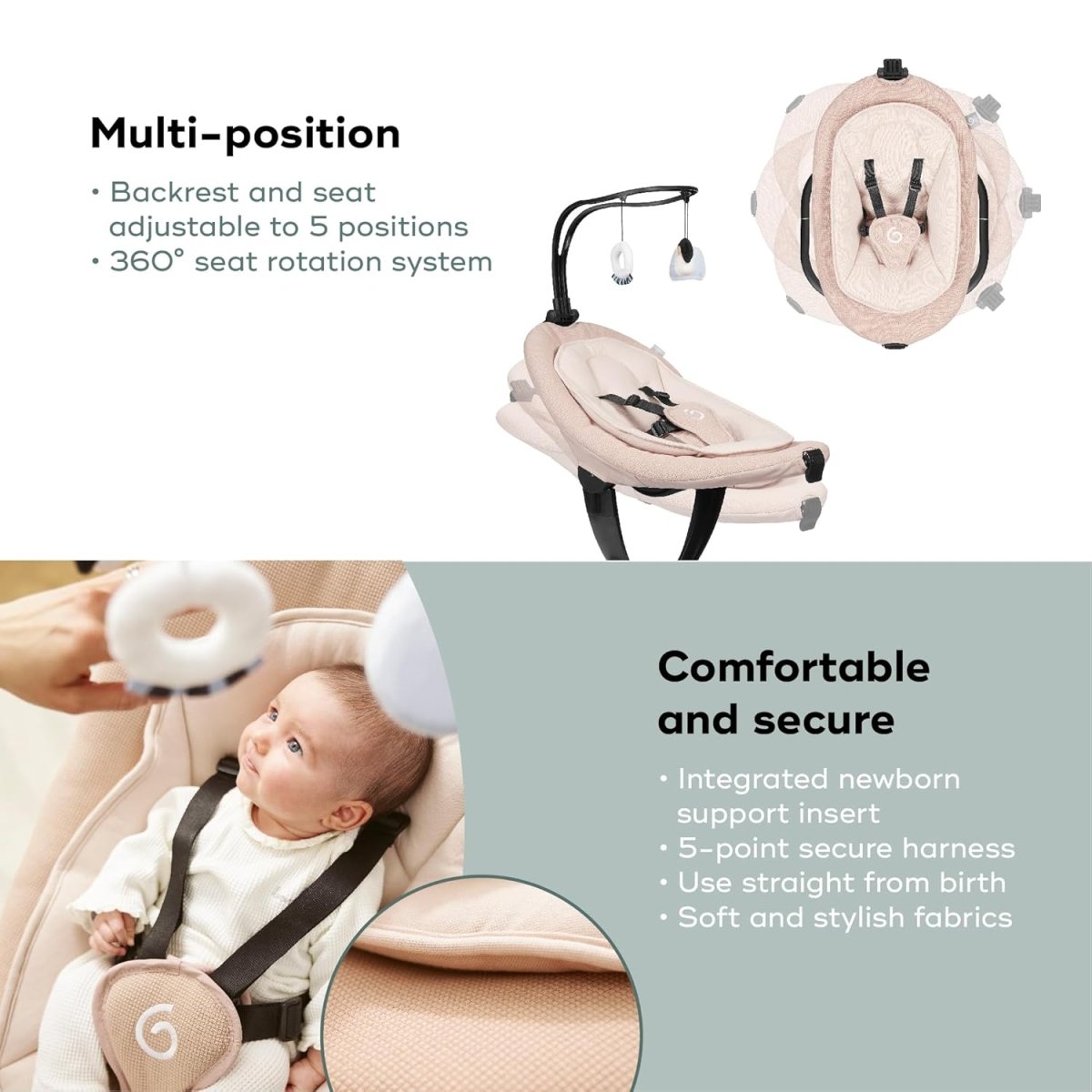 Swoon Evolution Connect App - enabled - Mocca | Baby Monitor | Babymoov for Mamas & Papas LB - category
