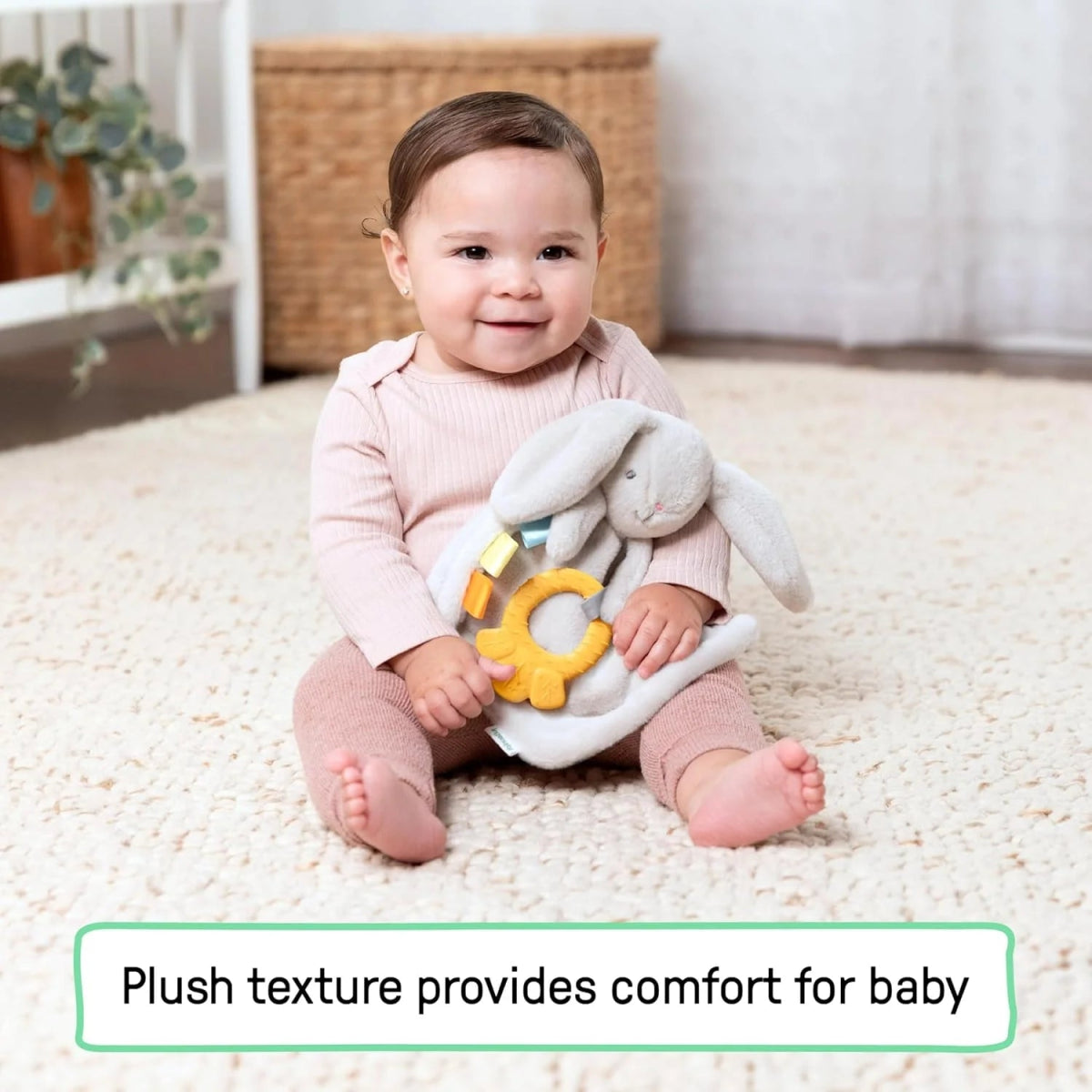 Sylvi Plush Lovey Baby Teether | Teether Plush | Ingenuity for Mamas & Papas LB - 6hr