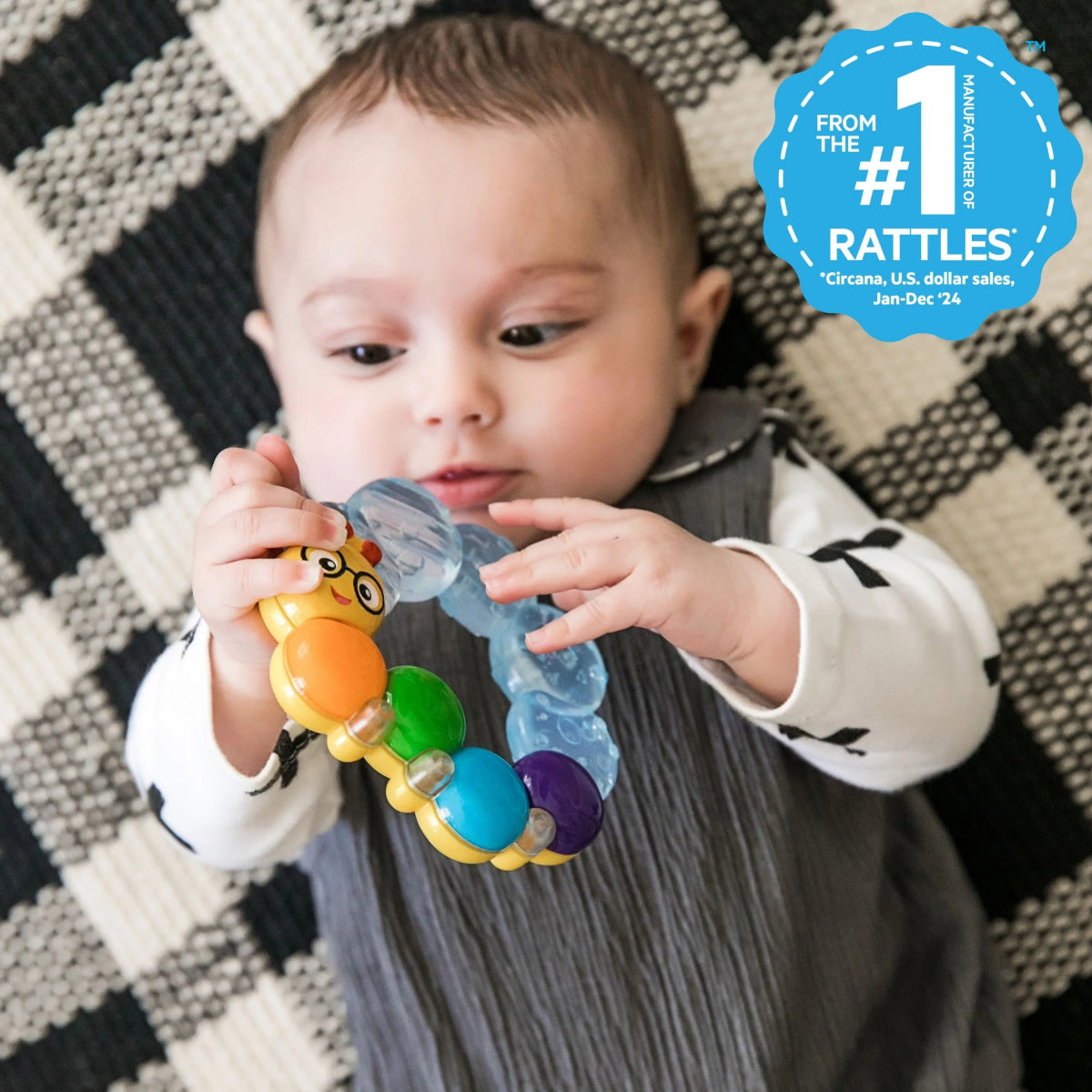 Teether - pillar Rattle and Chill Teething Toy | Rattle | Baby Einstein for Mamas & Papas LB - 6hr