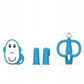 Teether Starter Set - Blue | Teether | Matchstick Monkey for Mamas & Papas LB - Activity & Sensory Toys