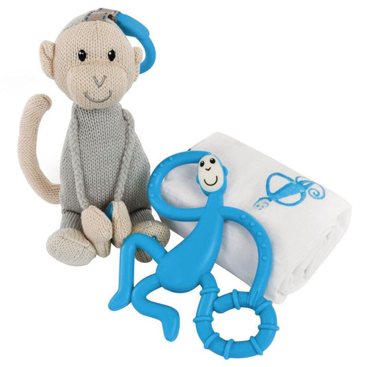 Teething Gift Set Plush Teether Muslin Blanket Baby | Teether | Matchstick Monkey for Mamas & Papas LB - Activity & Sensory Toys