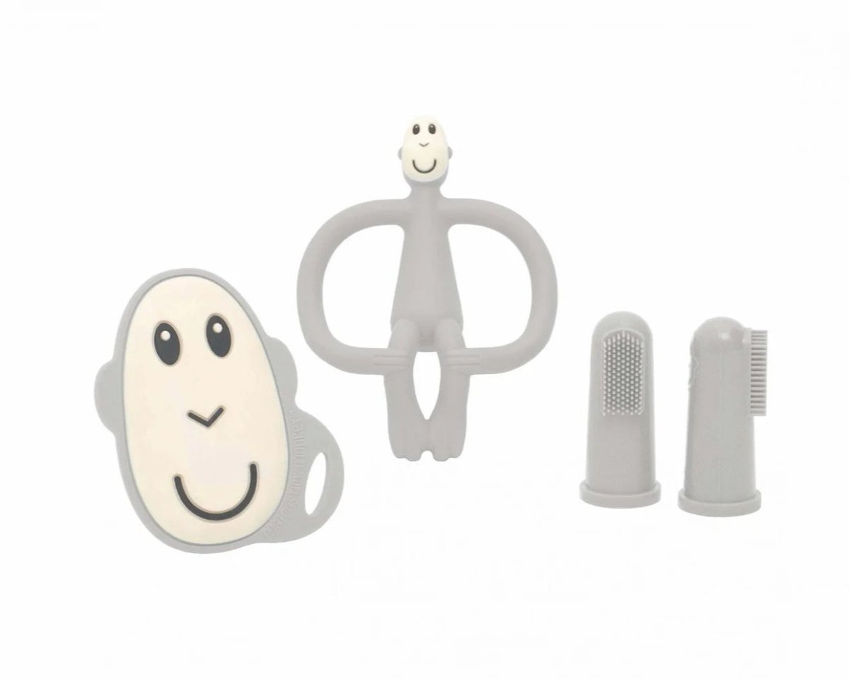 Teething Starter Set - Cool Grey | Teether | Matchstick Monkey for Mamas & Papas LB - Activity & Sensory Toys