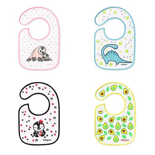 Terry Bib I Eat & I Grow | Bib | Babyono for Mamas & Papas LB - 6hr