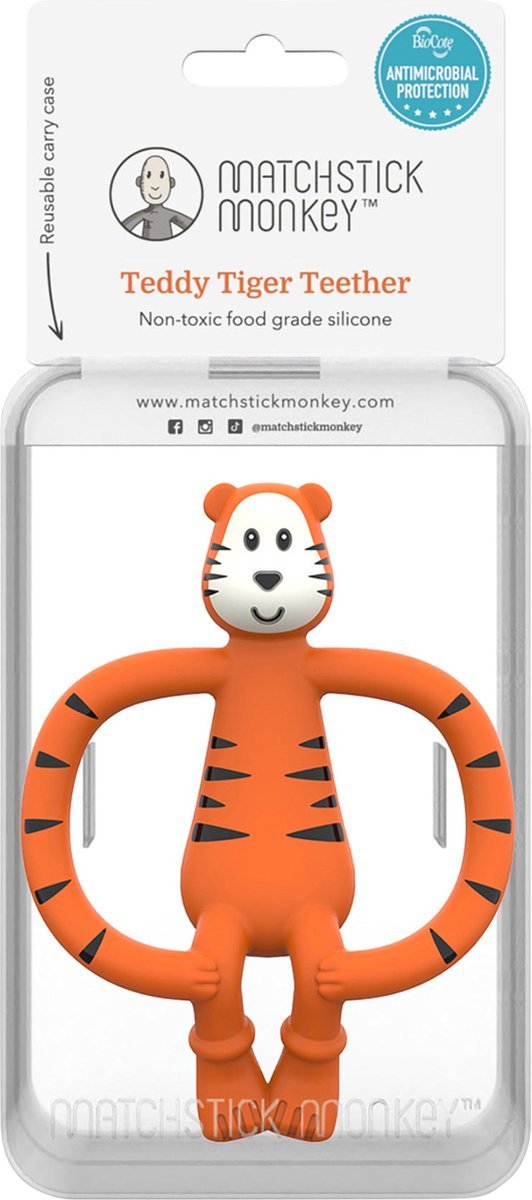 Tiger Teether | Teether | Matchstick Monkey for Mamas & Papas LB - Activity & Sensory Toys