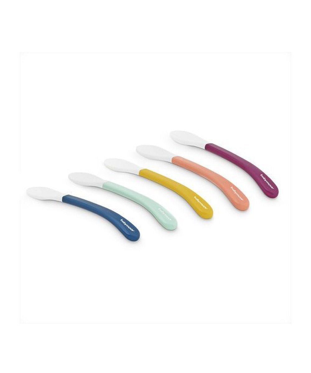 Toddler Spoons Multi - color 2nd Age Pack of 5 | Utensil | Babymoov for Mamas & Papas LB - 6hr