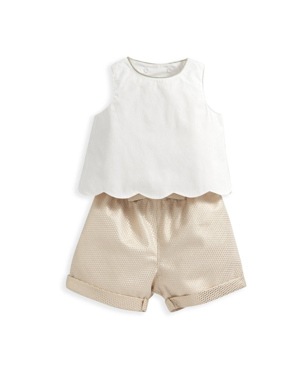 Top & Jacquard Short Set - 2 Piece Set | Set | Mamas & Papas for Mamas & Papas LB - 6hr