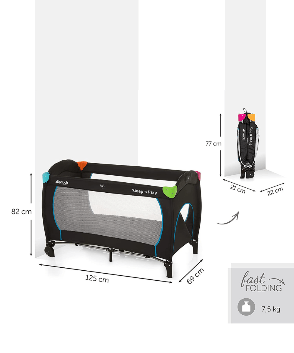 Travel Cot Sleep’N Play Go Plus | Travel Cot | Hauck for Mamas & Papas LB - Bassinets & Travel Cots