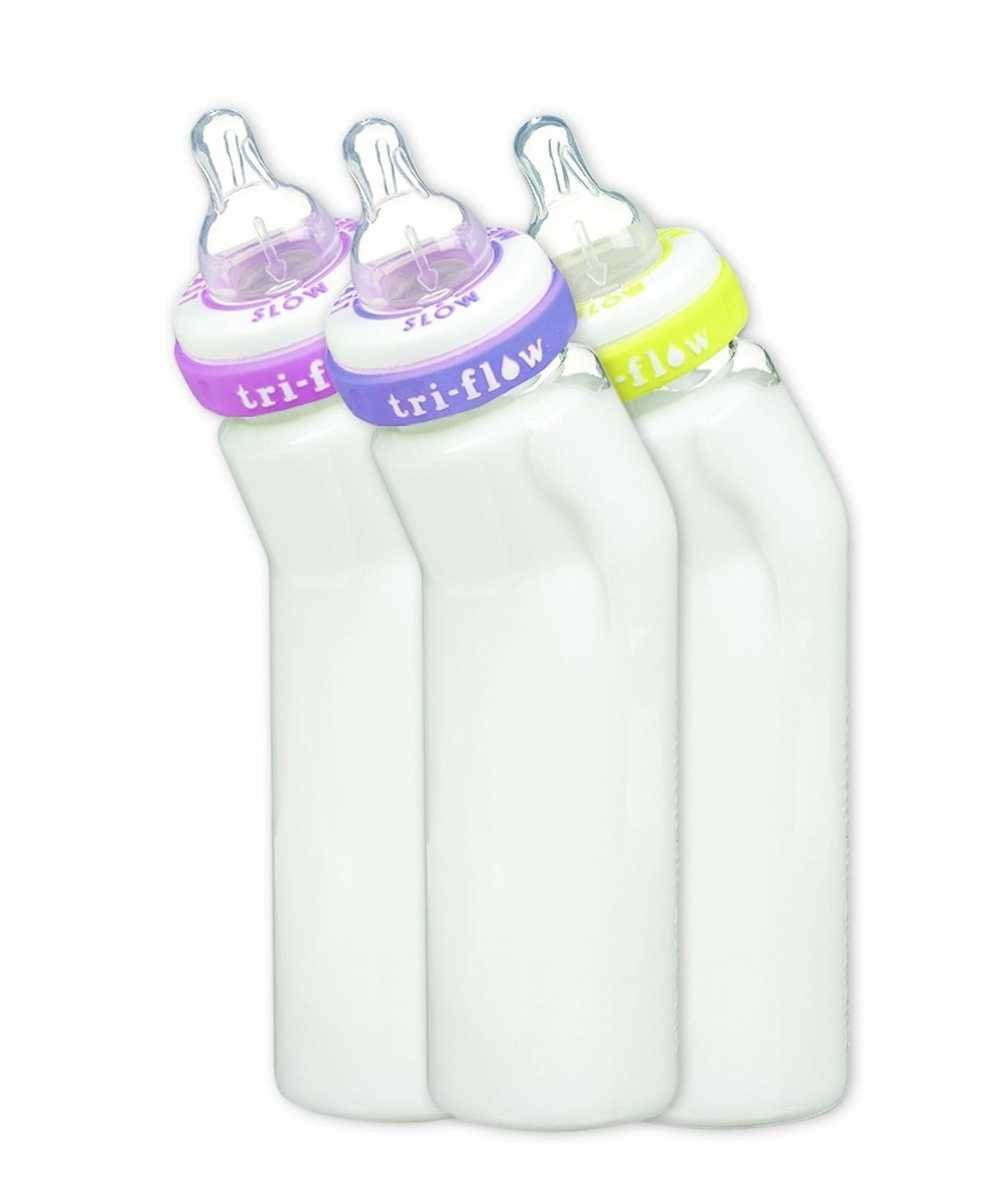 Tri - Flow Angled Baby Bottles | Bottle | Munchkin for Mamas & Papas LB - 6hr