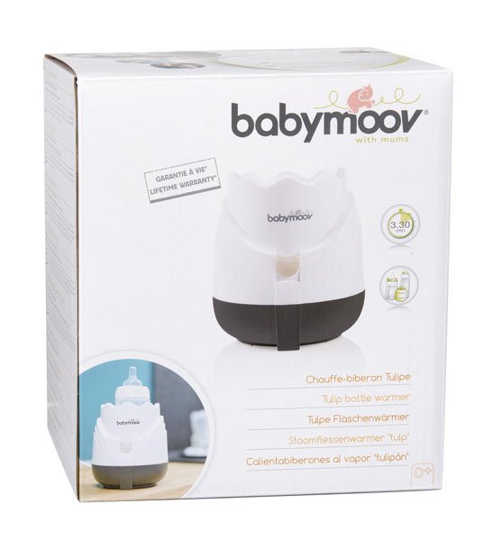 Tulip Steam Bottle Warmer Cream | Bottle Feeding | Babymoov for Mamas & Papas LB - 6hr
