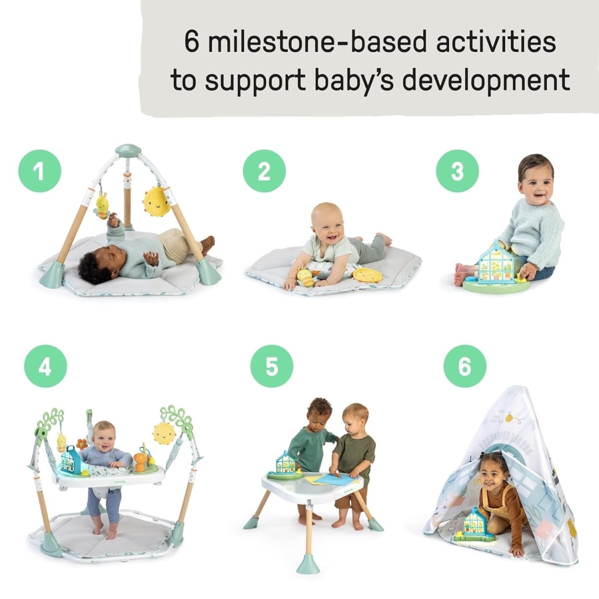 Tummy to Toes 6 in 1 Milestone Center | Activity Toy | Ingenuity for Mamas & Papas LB - Activity & Sensory Toys