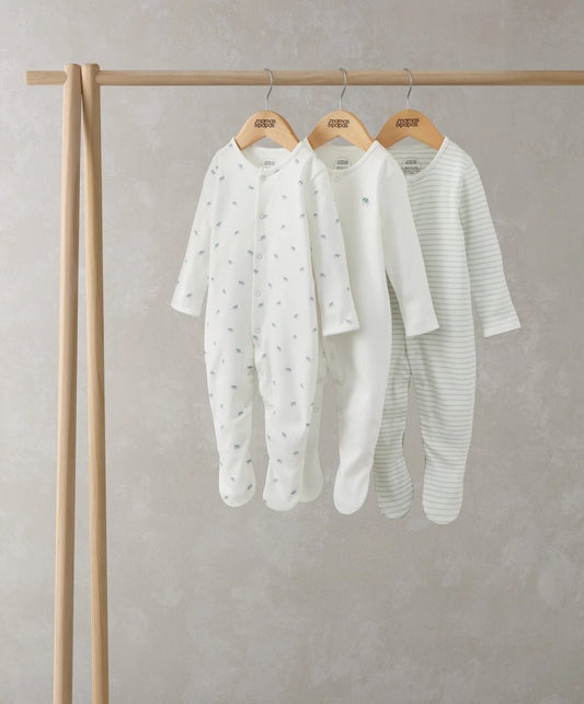 Turtle Sleepsuits (Set of 3) | Sleepsuit | Mamas & Papas for Mamas & Papas LB - 6hr
