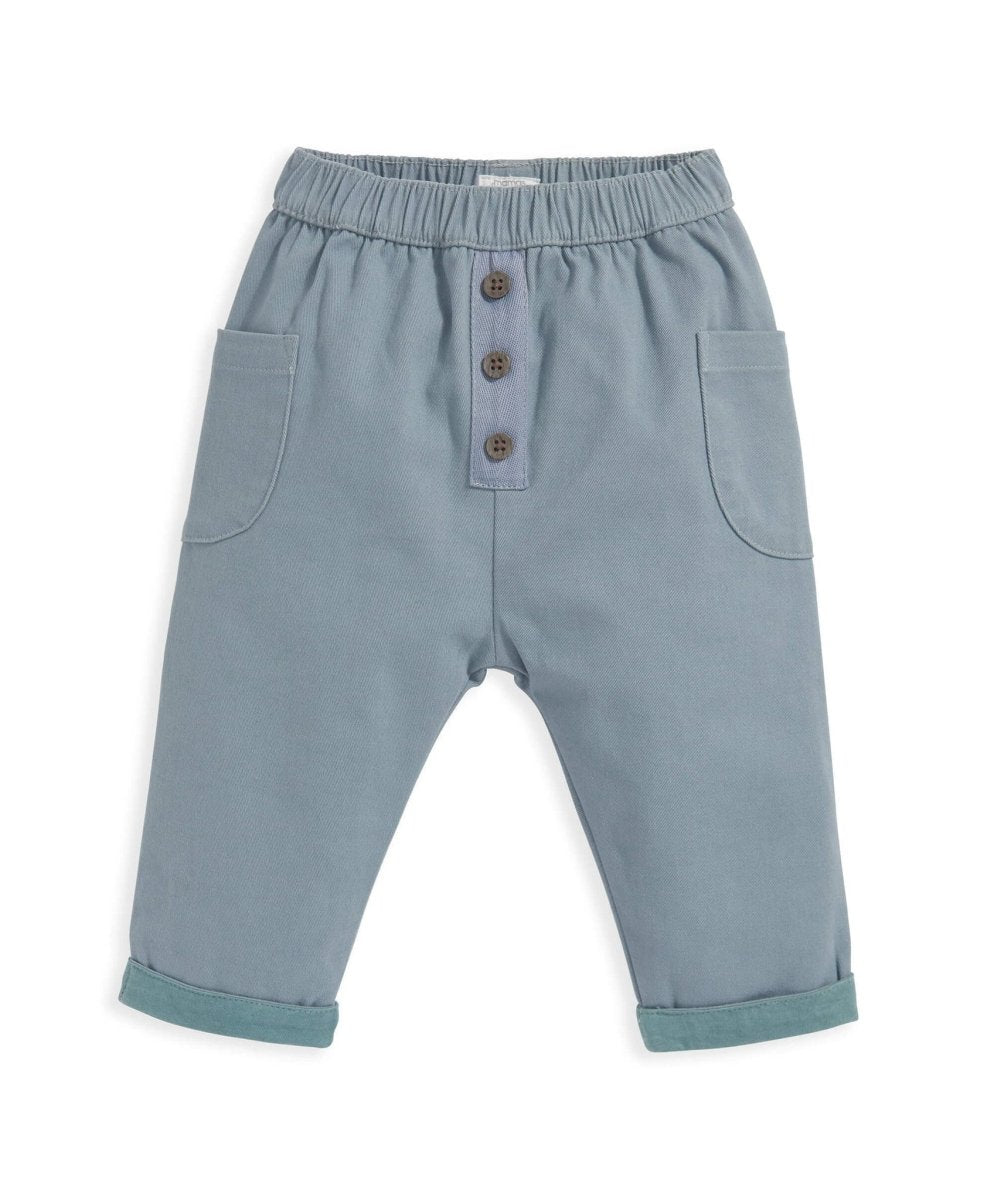 Twill Trousers - Blue | Pant | Mamas & Papas for Mamas & Papas LB - 6hr
