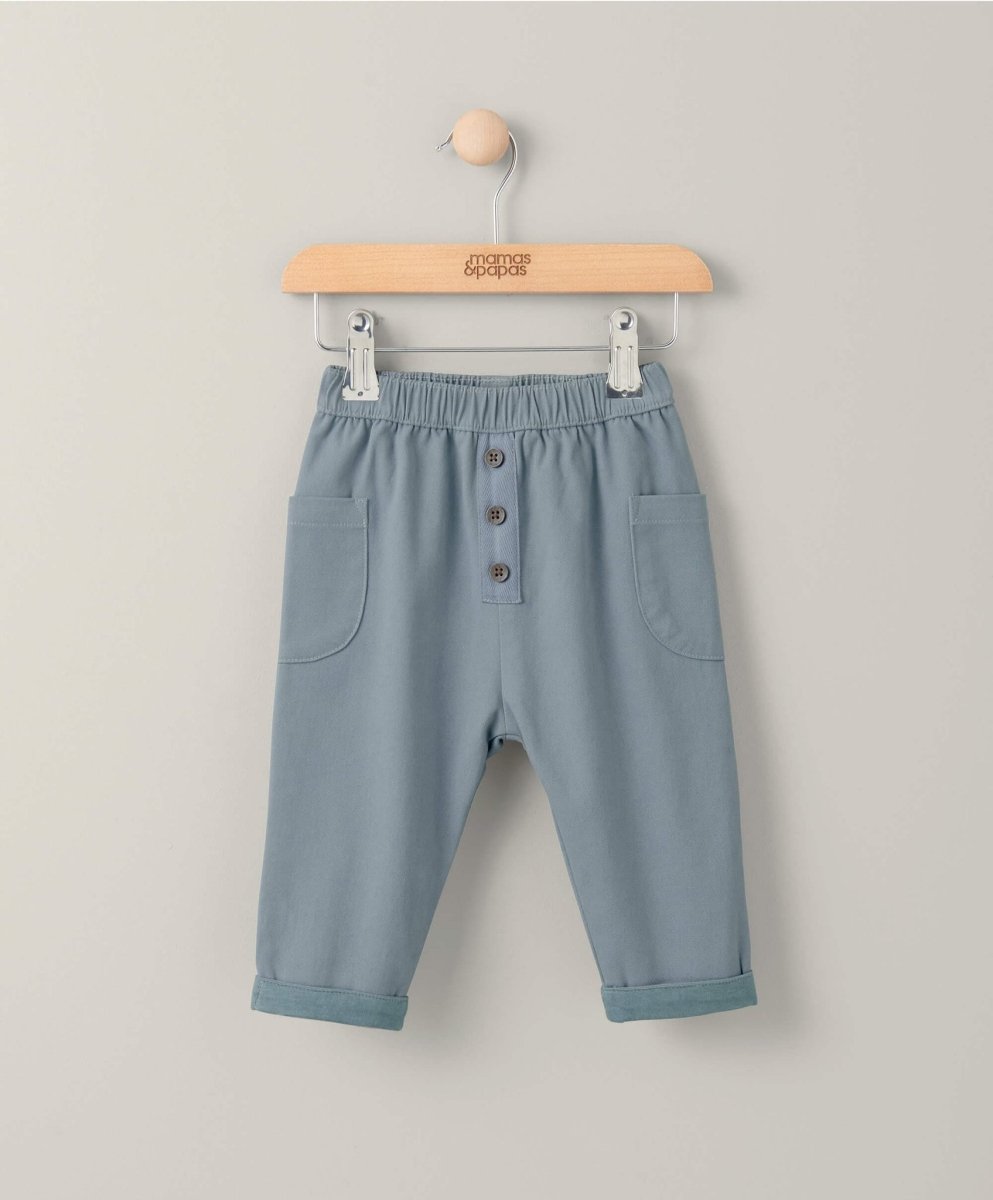 Twill Trousers - Blue | Pant | Mamas & Papas for Mamas & Papas LB - 6hr