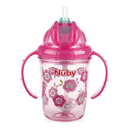 Twin Handle 360° Wonder Cup Made with Tritan 240ml 6m+ | Cup | Nuby for Mamas & Papas LB - 6hr