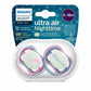 Ultra Air Night Time Soother 6 - 18m Pack of 2 Dreams | Pacifier | Avent for Mamas & Papas LB - 6hr