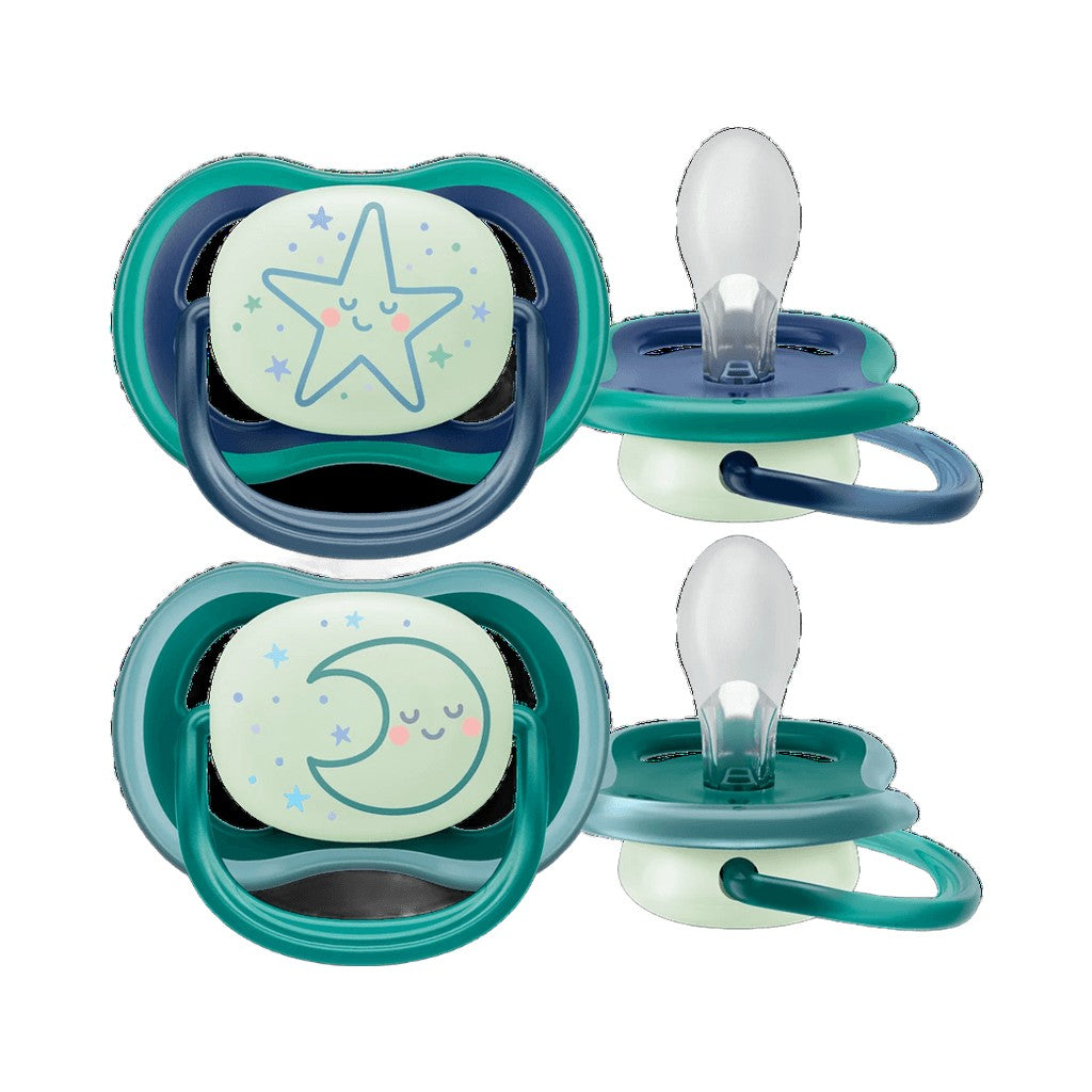 Sucettes Ultra Air Nuit 6-18 mois, lot de 2