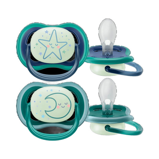 Ultra Air Night Time Soother 6-18m Pack of 2