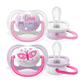 Ultra Air Pacifier 0 - 6 Pink - Purple | Pacifier | Avent for Mamas & Papas LB - 6hr