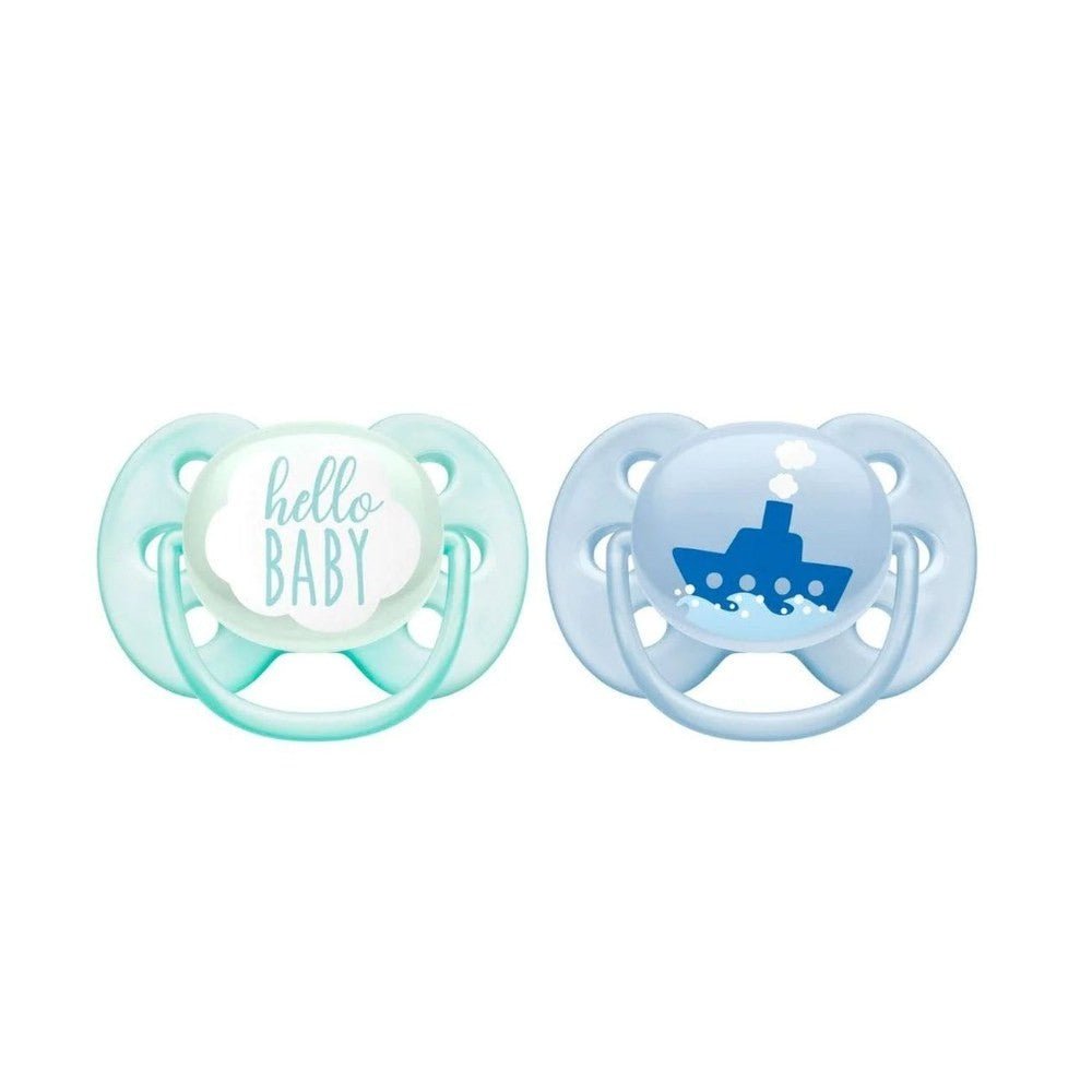 Ultra Soft Soother 0 - 6m Pack of 2 | Pacifier | Avent for Mamas & Papas LB - 6hr
