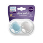 Ultra Soft Soother Girl 6 - 18m Blue/Grey | Pacifier | Avent for Mamas & Papas LB - 6hr
