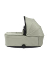 Vardo carrycot in sage green with hood and padded base