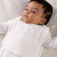 Velour Bib - White | Bib | Mamas & Papas for Mamas & Papas LB - Bibs & Muslins