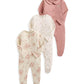 Watercolour Floral Sleepsuits Pack of 3 | Bodysuit | Mamas & Papas for Mamas & Papas LB - 6hr