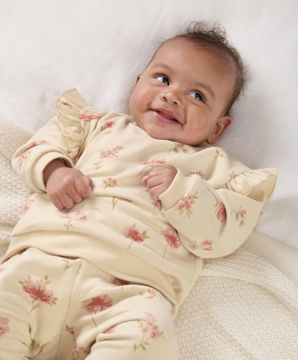 Watercolour Floral Sweatshirt & Joggers | Set | Mamas & Papas for Mamas & Papas LB - 6hr