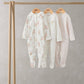 Watercolour Flowers Sleepsuits (Set of 3) | Bodysuit | Mamas & Papas for Mamas & Papas LB - 6hr