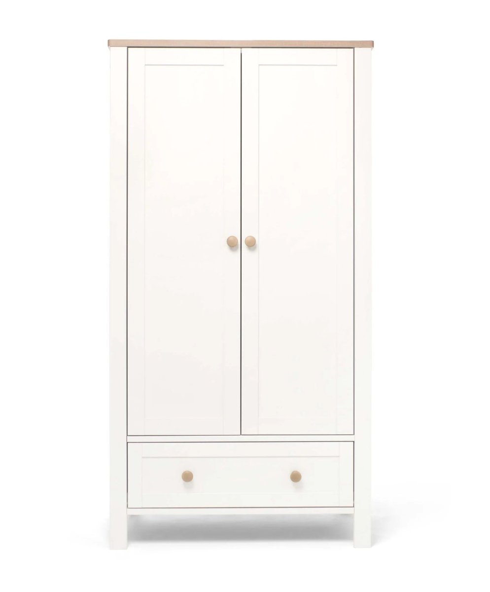 Wedmore Nursery Wardrobe - White/Natural | Wardrobe | Mamas & Papas for Mamas & Papas LB - Furniture & Nursery