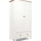 Wedmore Nursery Wardrobe - White/Natural | Wardrobe | Mamas & Papas for Mamas & Papas LB - Furniture & Nursery