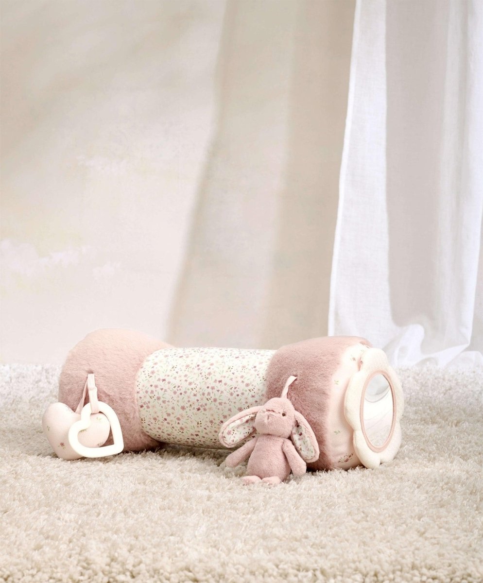 Welcome To The World Bunny Tummy Time Roll - Pink | Tummy Time Mat | Mamas & Papas for Mamas & Papas LB - 6hr