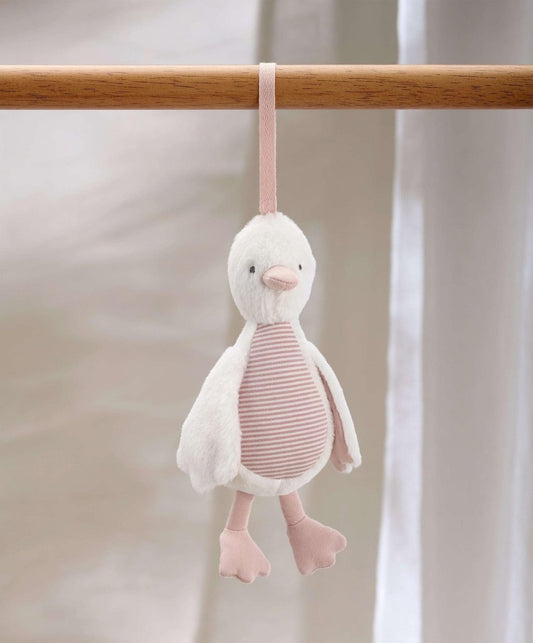Welcome to the World Chime Duck Travel Toy - Pink | Plush & Soft Toy | Mamas & Papas for Mamas & Papas LB - 6hr