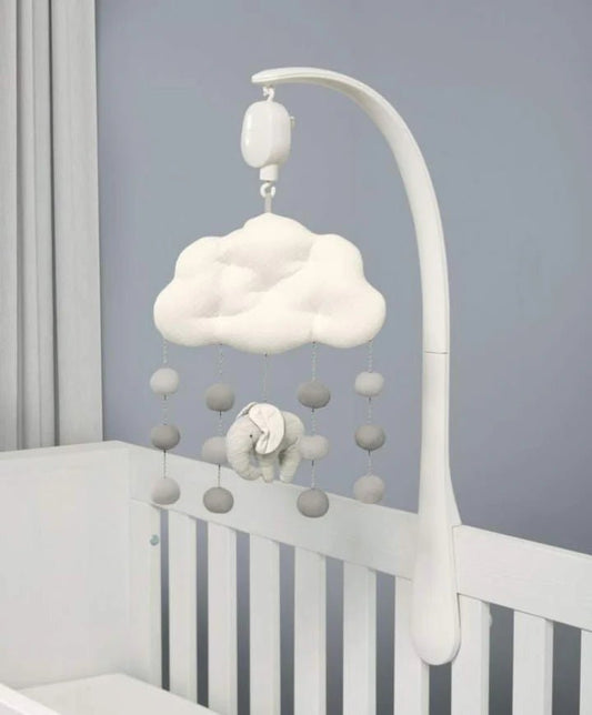 Welcome To The World Musical Mobile Grey | Crib Mobile | Mamas & Papas for Mamas & Papas LB - 6hr