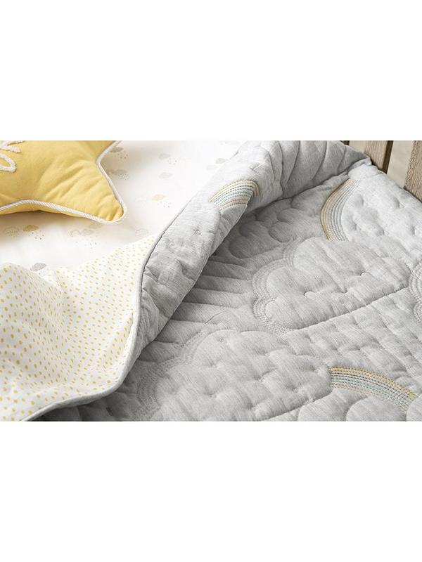 Welcome To The World Quilt - Cloud Bedding Cotbed | Quilt | Mamas & Papas for Mamas & Papas LB - Baby Bedding