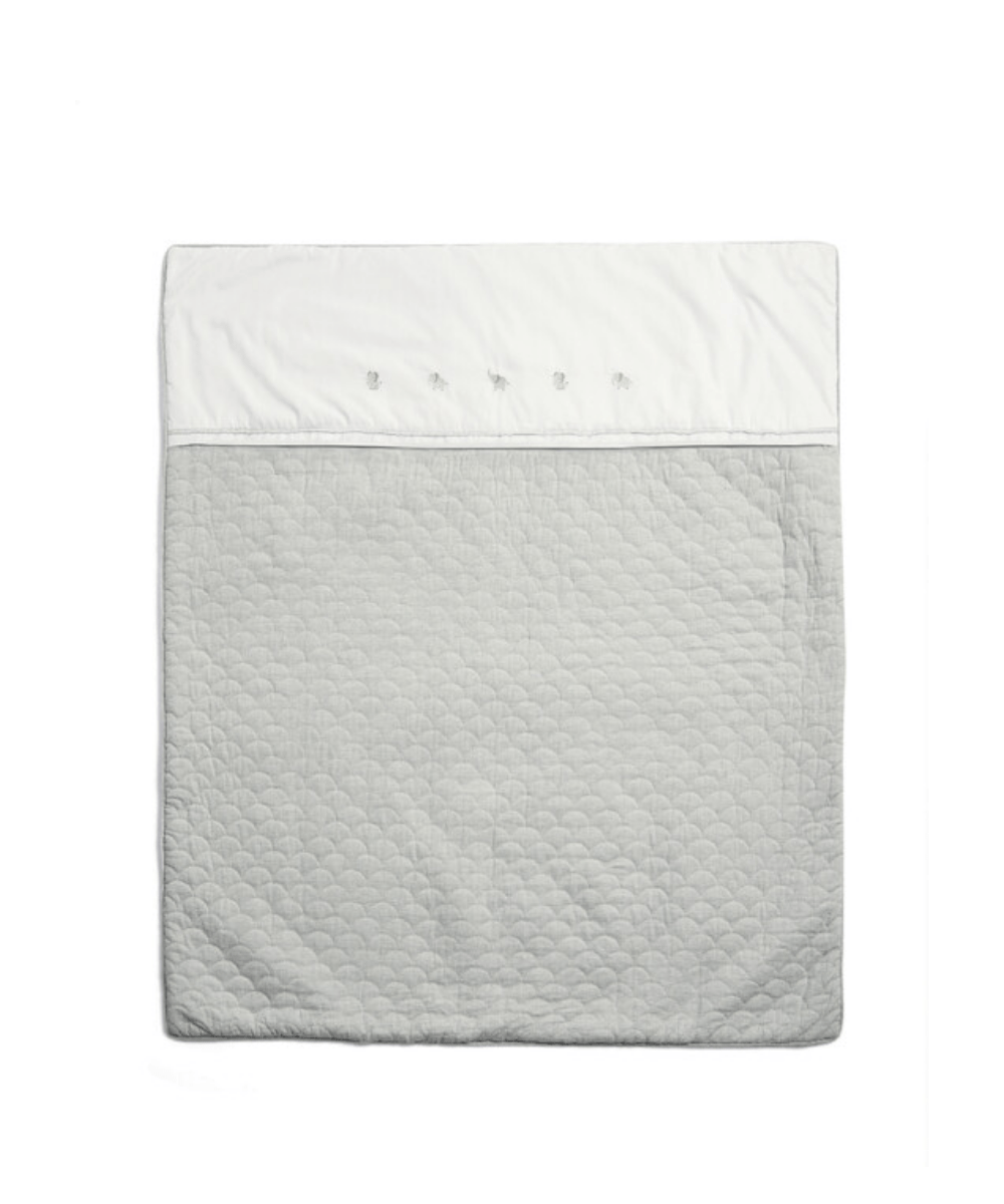 Welcome To The World Quilt - Elephant Bedding Cotbed | Quilt | Mamas & Papas for Mamas & Papas LB - Baby Bedding