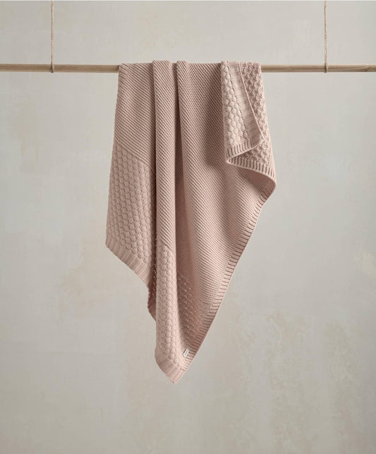 Welcome To The World Seedling Knitted Blanket - Pink | Blanket | Mamas & Papas for Mamas & Papas LB - 6hr