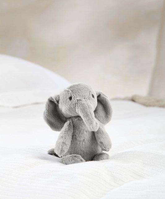 Welcome To The World Small Beanie Soft Toy - Archie Elephant | Plush & Soft Toy | Mamas & Papas for Mamas & Papas LB - 6hr