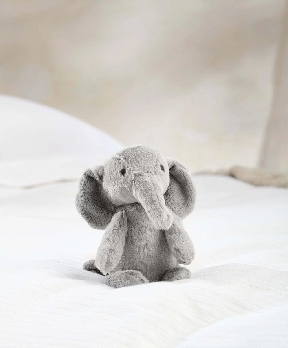 Welcome To The World Small Beanie Soft Toy - Archie Elephant | Plush & Soft Toy | Mamas & Papas for Mamas & Papas LB - 6hr
